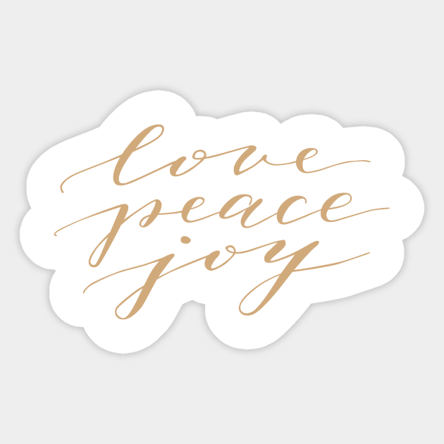 Love Peace Joy Sticker by chrissyloo